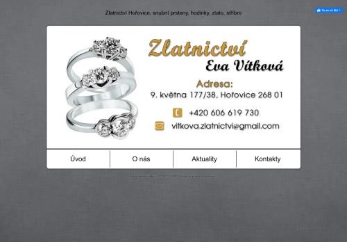 Zobrazit webové stránky Zlatnictví Eva Vítková