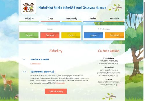 Zobrazit webové stránky MŠ Husova Náměšť nad Oslavou