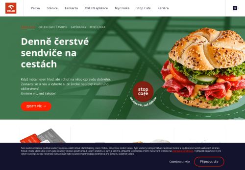 Zobrazit webové stránky ORLEN Benzina