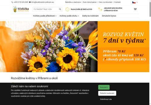 Zobrazit webové stránky Květinové studio Včelička
