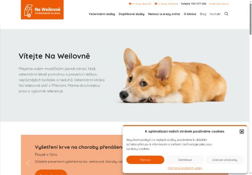 Zobrazit webové stránky Veterinární klinika Na Weilovně - MVDr. Aleš Stloukal