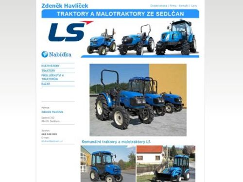 Zdeněk Havlíček - traktory a malotraktory