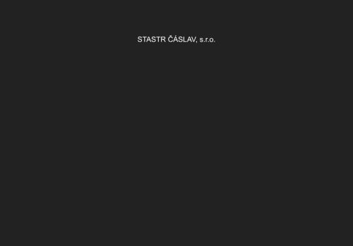 Zobrazit webové stránky STASTR Čáslav, s.r.o.