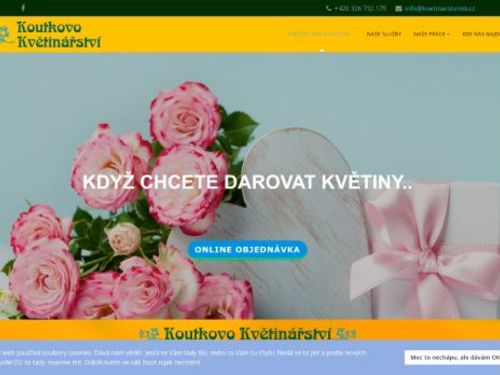 Koutkovo květinářství - ul. Jiráskova