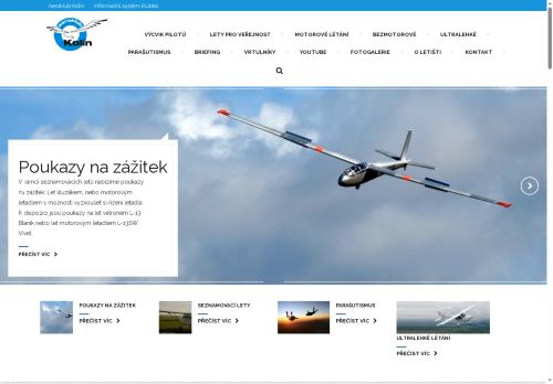 Zobrazit webové stránky Aeroklub Kolín