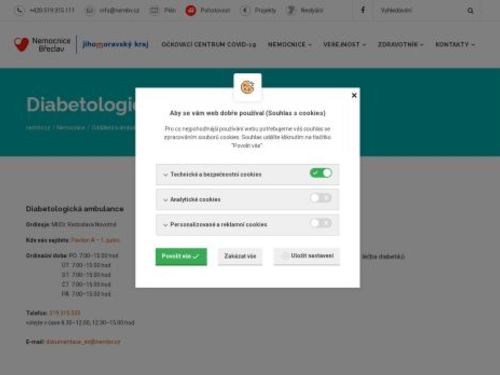 Diabetologická ambulance Nemocnice Břeclav - MUDr. Radoslava Novotná