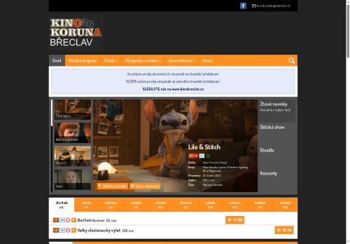 Zobrazit webové stránky Kino Koruna