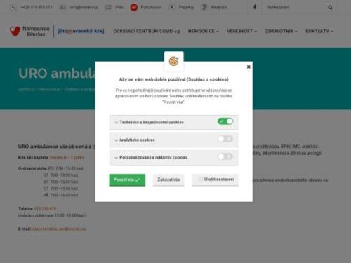 Všeobecná urologická ambulance Nemocnice Břeclav