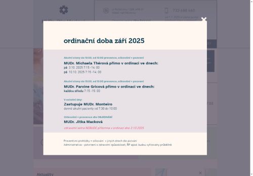 Zobrazit webové stránky Praktický lékař pro děti a dorost - MUDr. Jitka Macková