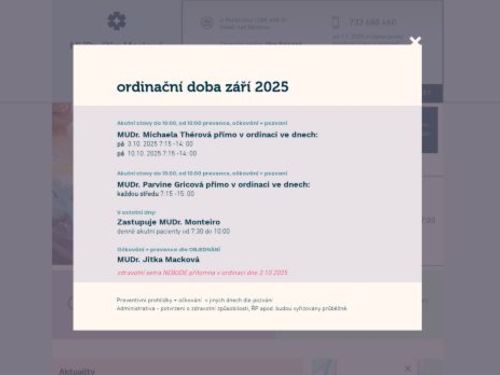 Praktický lékař pro děti a dorost - MUDr. Jitka Macková