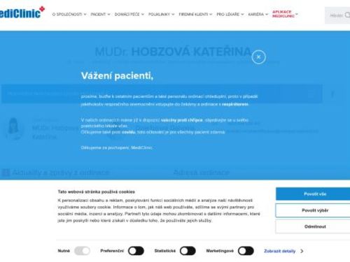 Praktický lékař pro dospělé MediClinic - MUDr. Kateřina Hobzová