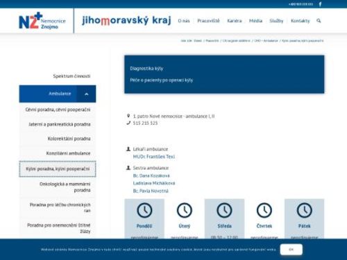 Kýlní poradna - Nemocnice Znojmo
