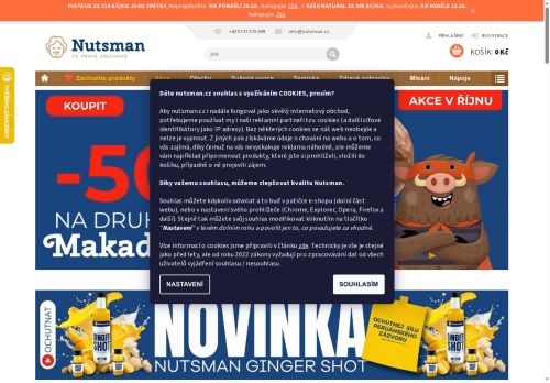 Nutsman s.r.o. nabízí práci na pozici skladník/ce v obci Těmice