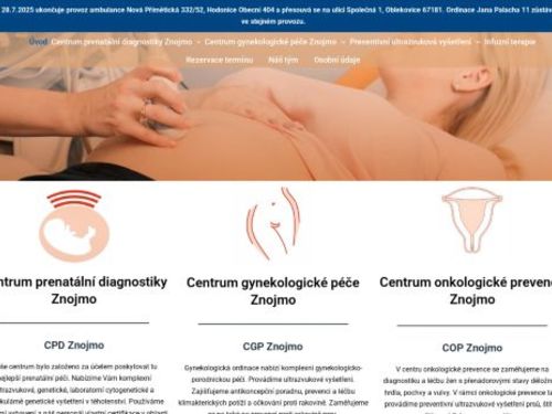 Centrum gynekologické péče Znojmo - gynekologická ambulance - MUDr. Lenka Fendrichová