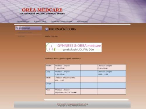 Gynekologická ambulance OREA medcare s.r.o. - MUDr. Filip Dörr
