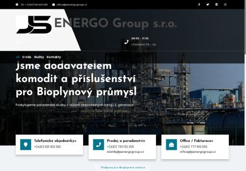 JS ENERGO Group s.r.o. nabízí práci na pozici Řidič na cisternovou soupravu nad 3,5t s ŘP C + CE v obci Čáslav