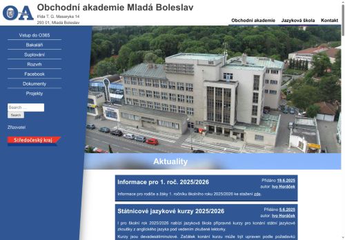 Zobrazit webové stránky Obchodní akademie a Jazyková škola s právem státní jazykové zkoušky