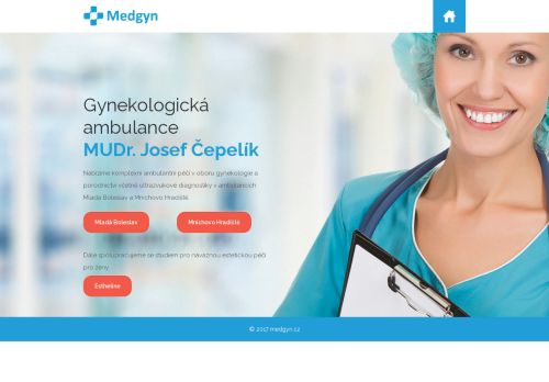 Zobrazit webové stránky Gynekologická ambulance Medgyn - MUDr. Josef Čepelík