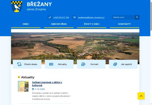 Zobrazit webové stránky Obecní úřad Břežany