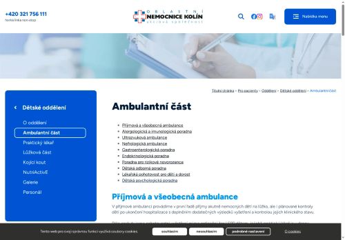 Zobrazit webové stránky Dětská endokrinologická poradna - Oblastní nemocnice Kolín