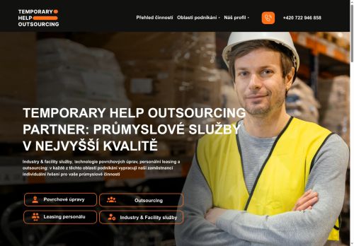 Webové stránky THO Partner s.r.o., Chrášťany