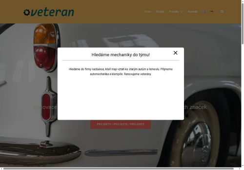 Veteran s.r.o. nabízí práci na pozici Mechanik/čka a opravář/ka motorových vozidel v obci Tuchlovice