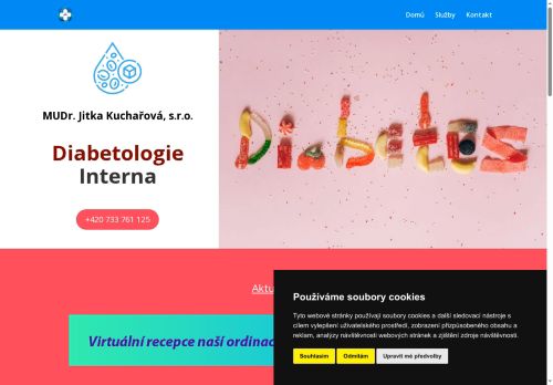 Zobrazit webové stránky Diabetologická a interní ambulance - MUDr. Jitka Kuchařová