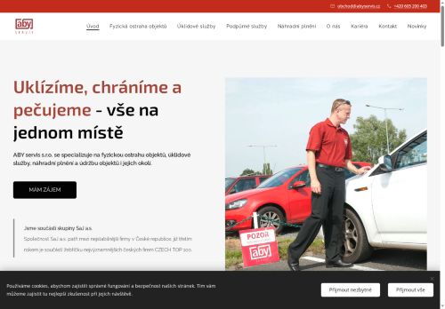 Webové stránky ABY servis, s.r.o., Nymburk