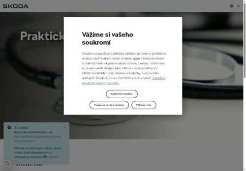 Zobrazit webové stránky Praktický lékař pro dospělé ŠKODA AUTO a.s. - MUDr. Iva Potměšilová