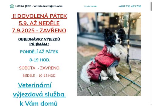 Zobrazit webové stránky LUCKA JEDE - veterinární výjezdovka