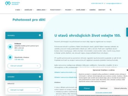 Lékařská služba první pomoci pro děti a dorost - Nemocnice Nymburk