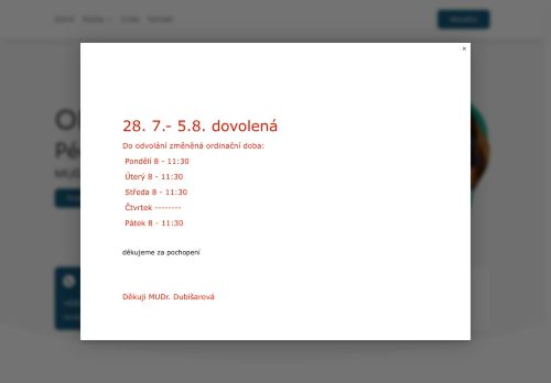 Zobrazit webové stránky ORL ambulance - MUDr. Irena Dubišarová