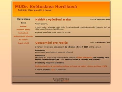 Praktický lékař pro děti a dorost - MUDr. Květoslava Herčíková