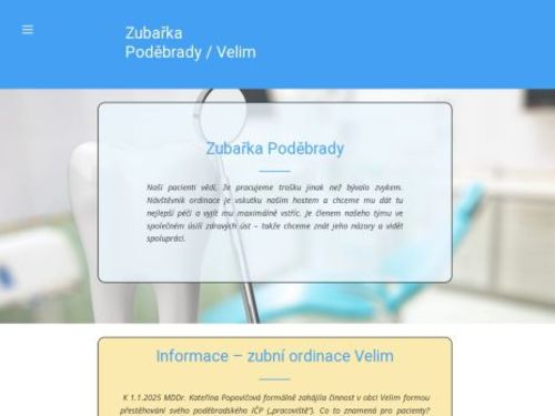 Zubní ordinace - MDDr. Kateřina Popovičová, MDDr. Hana Tománková