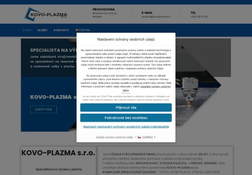 KOVO - PLAZMA s.r.o. nabízí práci na pozici Svářeč TIG (m/ž) v obci Modřice