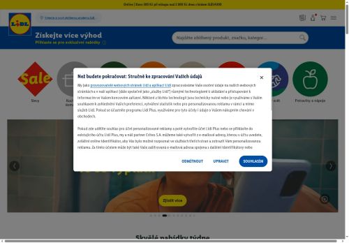Zobrazit webové stránky Lidl Rosice