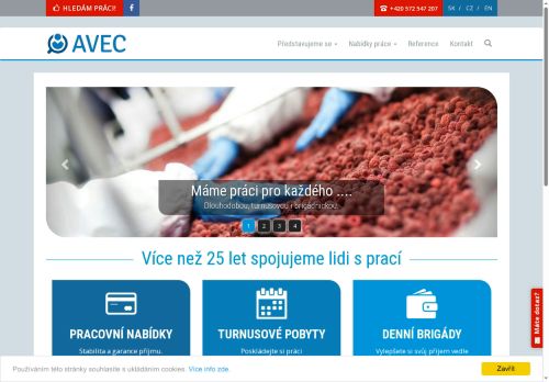 AVEC TEAM CZ s.r.o. nabízí práci na pozici Slévárenský dělník – obsluha CNC (m/ž) v obci Velká Bíteš