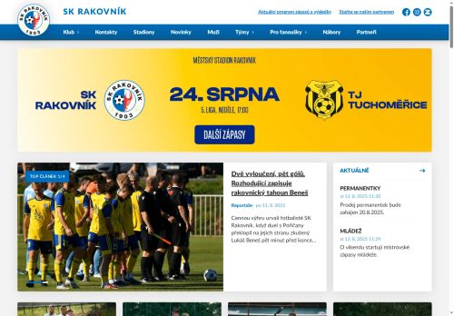 Zobrazit webové stránky SK Rakovník