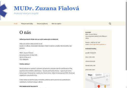 Zobrazit webové stránky Praktický lékař pro dospělé - MUDr. Zuzana Fialová
