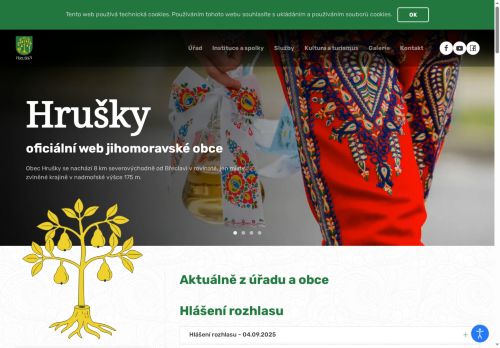 Zobrazit webové stránky Obecní úřad Hrušky