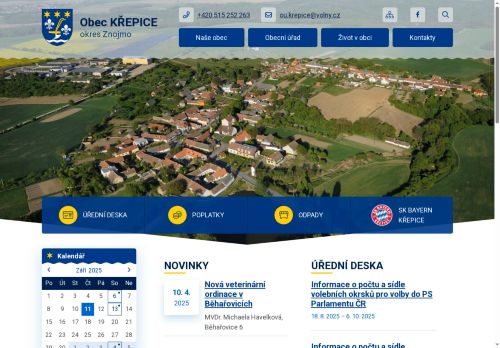 Zobrazit webové stránky Obecní úřad Křepice
