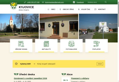 Zobrazit webové stránky Obecní úřad Kyjovice