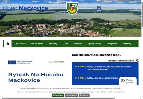 Zobrazit webové stránky Obecní úřad Mackovice