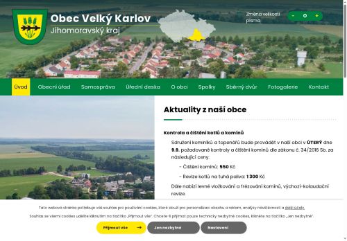 Zobrazit webové stránky Obecní úřad Velký Karlov