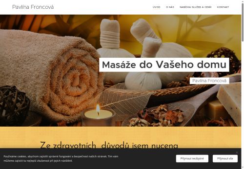 Zobrazit webové stránky Pavlína Smejkalová - mobilní masérka