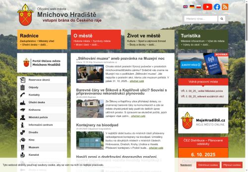 Zobrazit webové stránky Městský úřad Mnichovo Hradiště