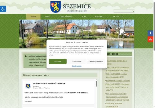 Zobrazit webové stránky Obecní úřad Sezemice