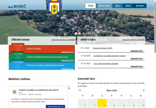 Zobrazit webové stránky Obecní úřad Boreč