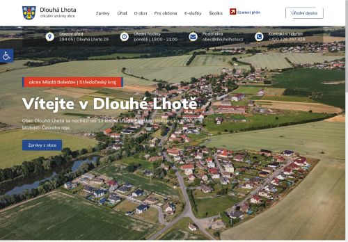 Zobrazit webové stránky Obecní úřad Dlouhá Lhota