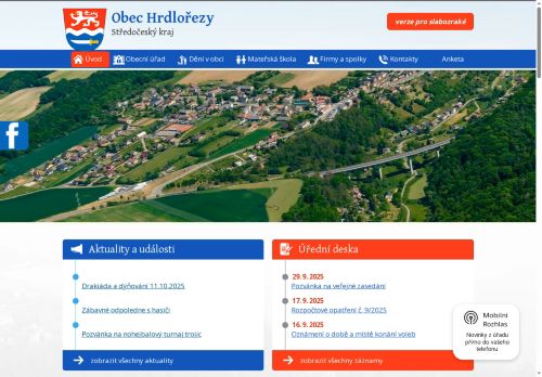 Zobrazit webové stránky Obecní úřad Hrdlořezy